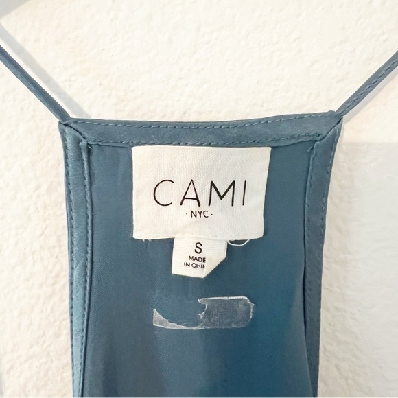 Cami NYC SILK RACERBACK CAMISOLE IN CALYPSO Blue Size Small S - Picture 3 of 7
